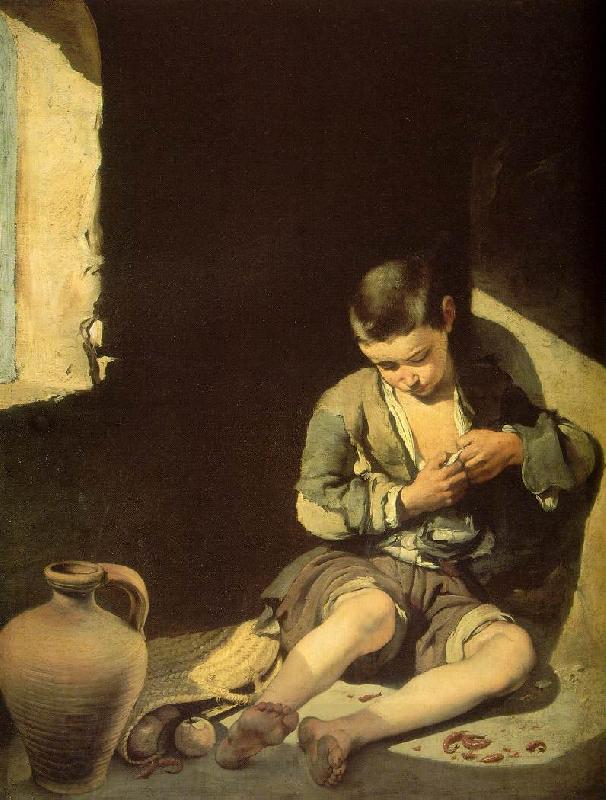 MURILLO, Bartolome Esteban The Young Beggar sg China oil painting art